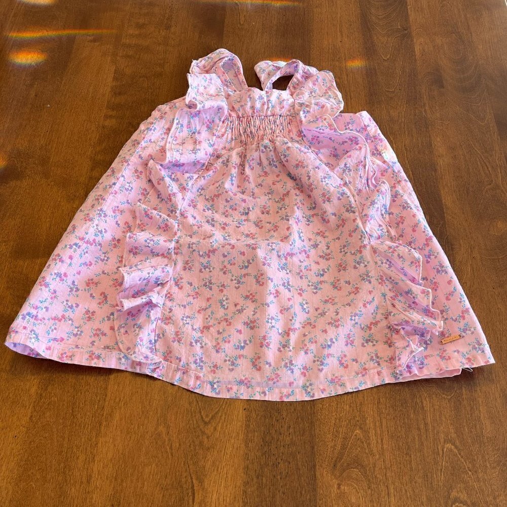 Tahari light purple floral dress girls 5